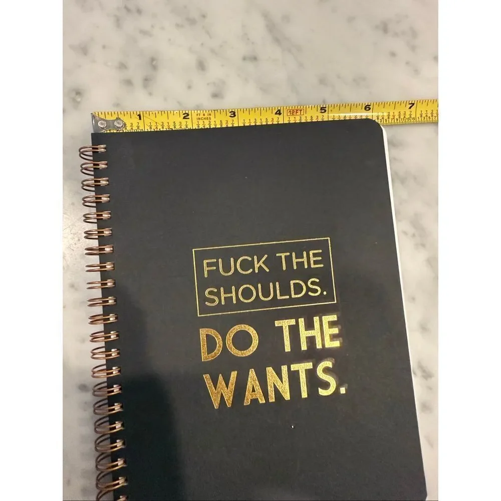F the shoulds do the wants journal notebook